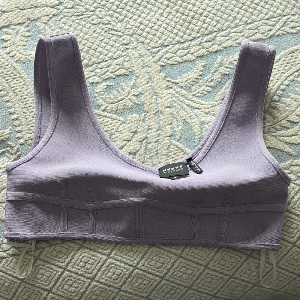 Herve Leger Lavender Top